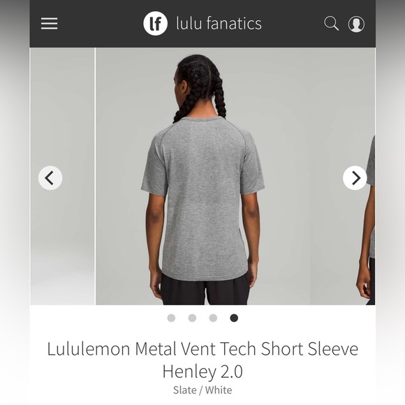 (81)lululemon Henley Metal Vent Tech - Picture 2 of 5